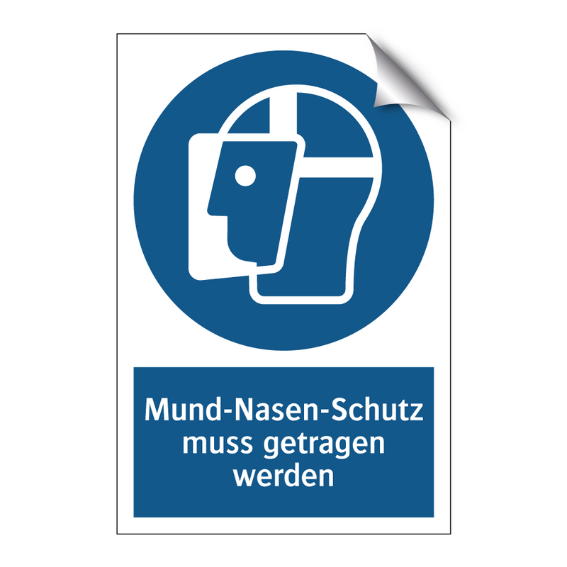 Mund-Nasen-Schutz muss getragen werden
