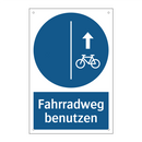 Fahrradweg benutzen