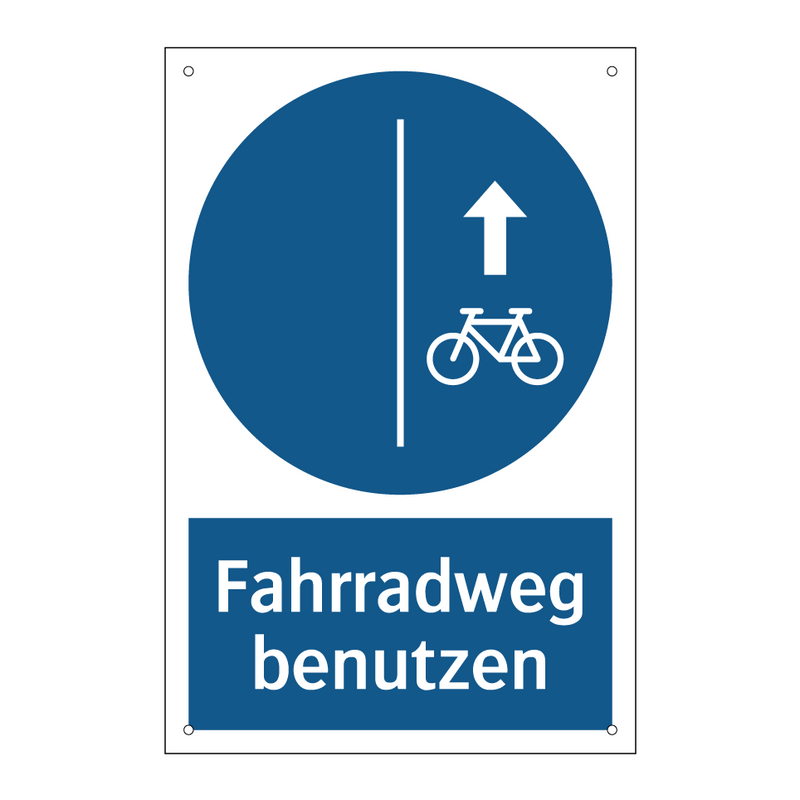 Fahrradweg benutzen