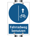 Fahrradweg benutzen