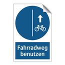 Fahrradweg benutzen