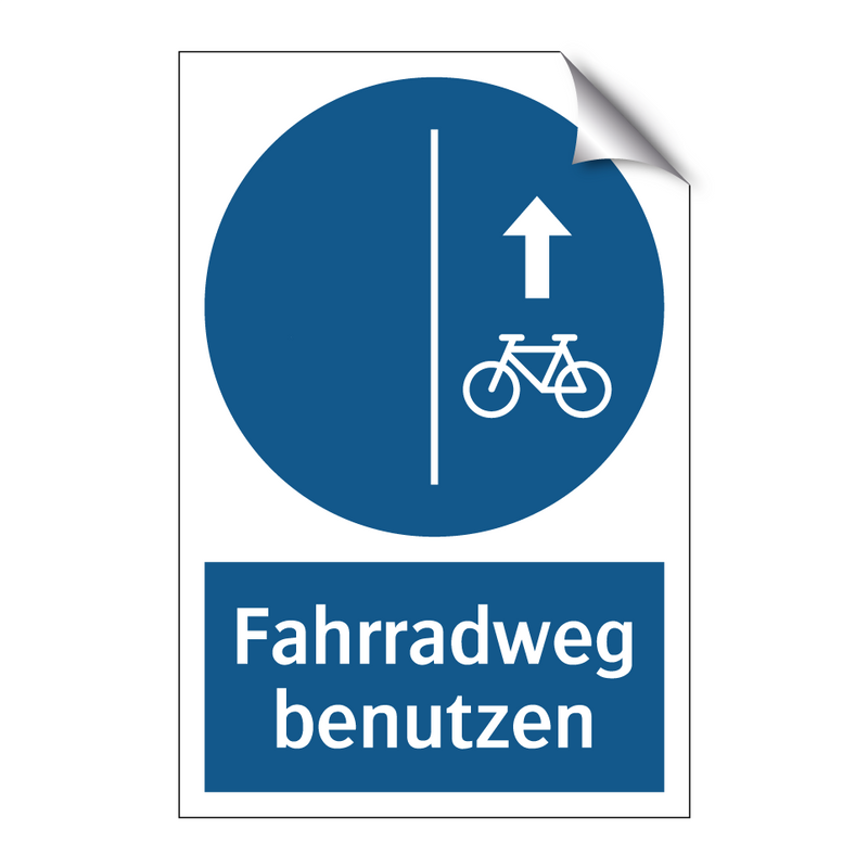 Fahrradweg benutzen