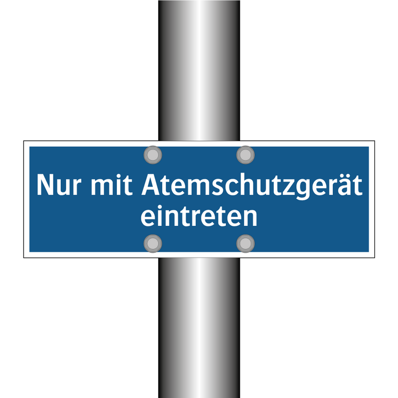 Nur mit Atemschutzgerät eintreten