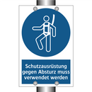 Schutzausrüstung gegen Absturz muss verwendet werden