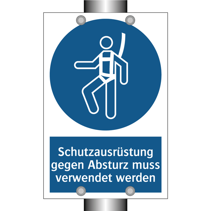 Schutzausrüstung gegen Absturz muss verwendet werden