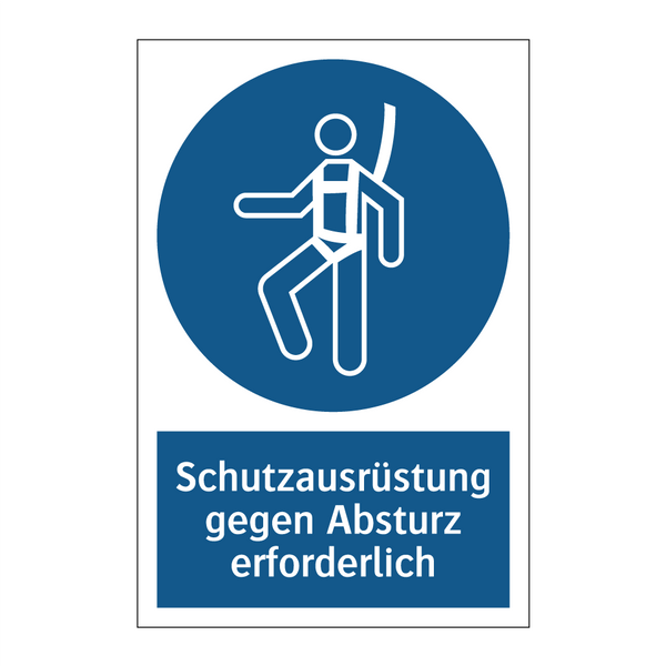 Schutzausrüstung gegen Absturz erforderlich