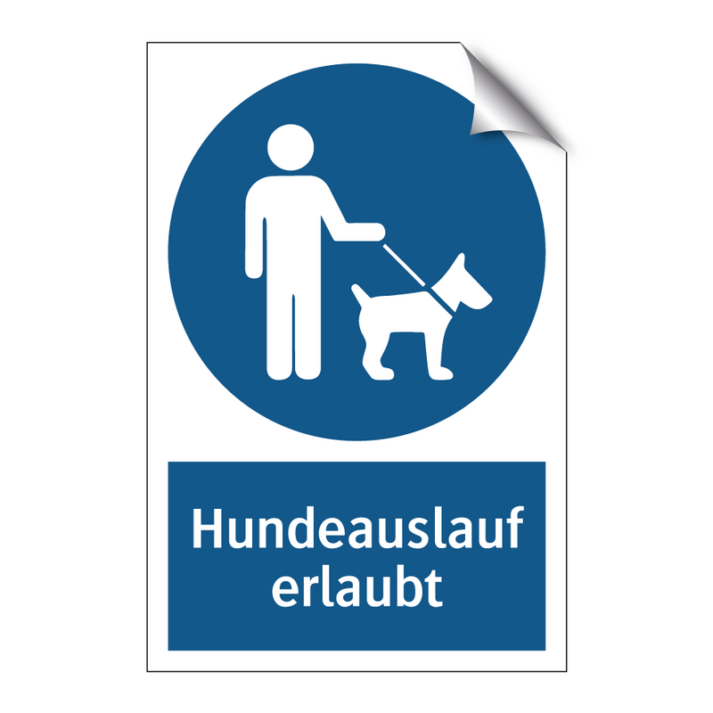 Hundeauslauf erlaubt