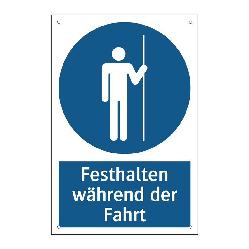 Festhalten während der Fahrt
