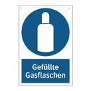 Gefüllte Gasflaschen