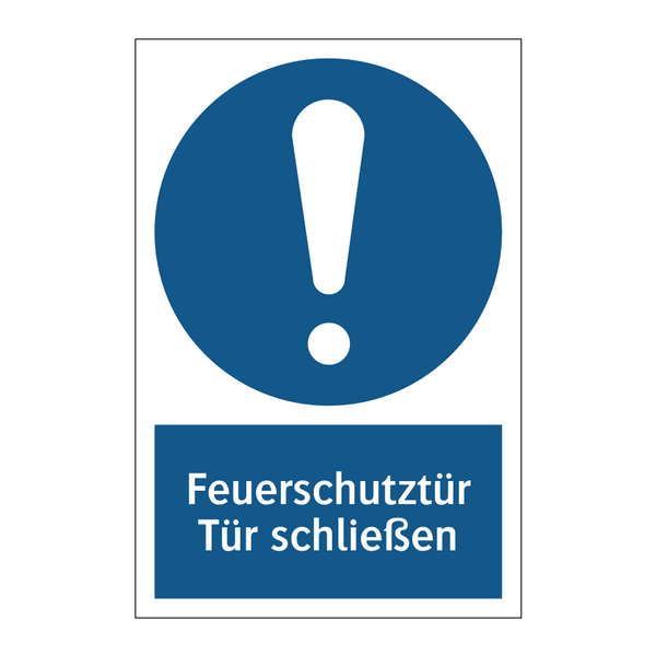 Feuerschutztür Tür schließen