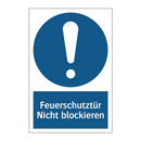 Feuerschutztür Nicht blockieren