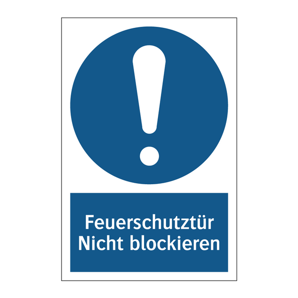 Feuerschutztür Nicht blockieren