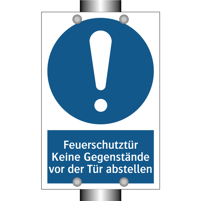 Feuerschutztür Keine Gegenstände vor der Tür abstellen