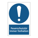 Feuerschutztür Immer freihalten