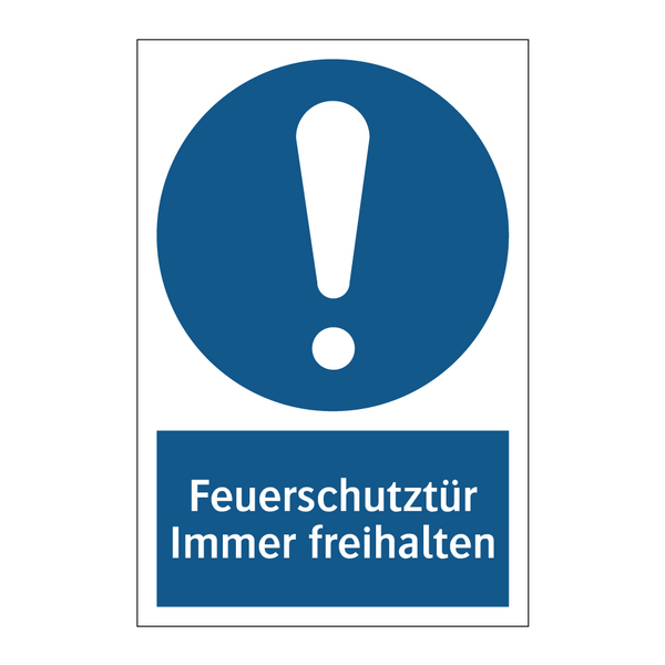 Feuerschutztür Immer freihalten