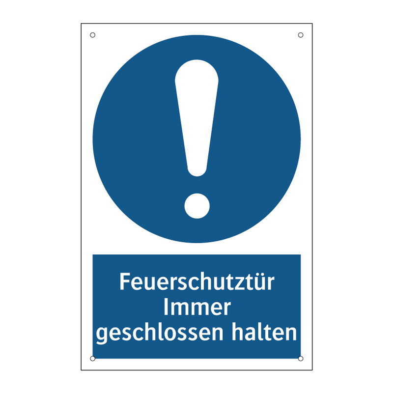 Feuerschutztür Immer geschlossen halten