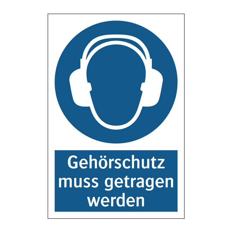 Gehörschutz muss getragen werden
