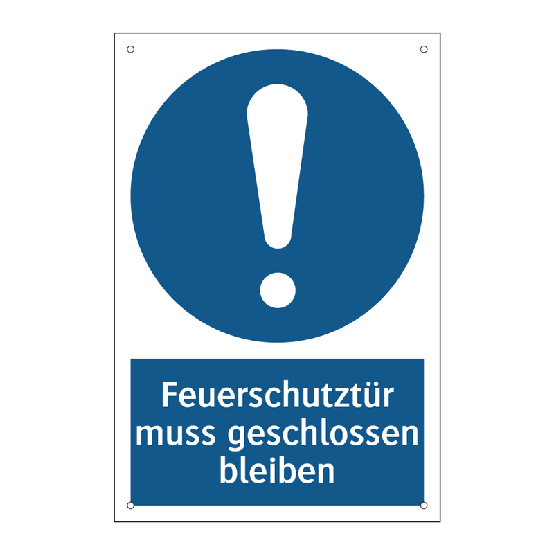 Feuerschutztür muss geschlossen bleiben