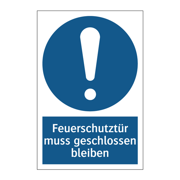 Feuerschutztür muss geschlossen bleiben