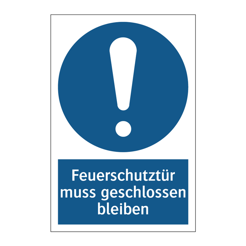 Feuerschutztür muss geschlossen bleiben