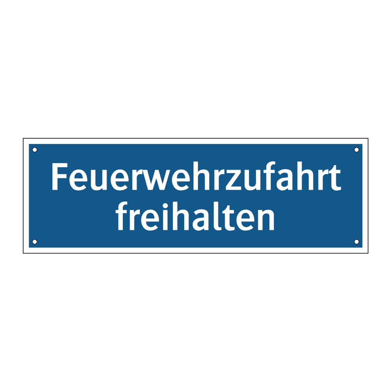 Feuerwehrzufahrt freihalten