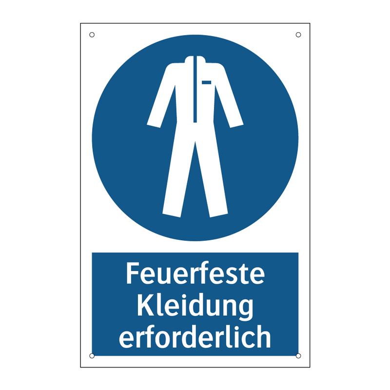 Feuerfeste Kleidung erforderlich