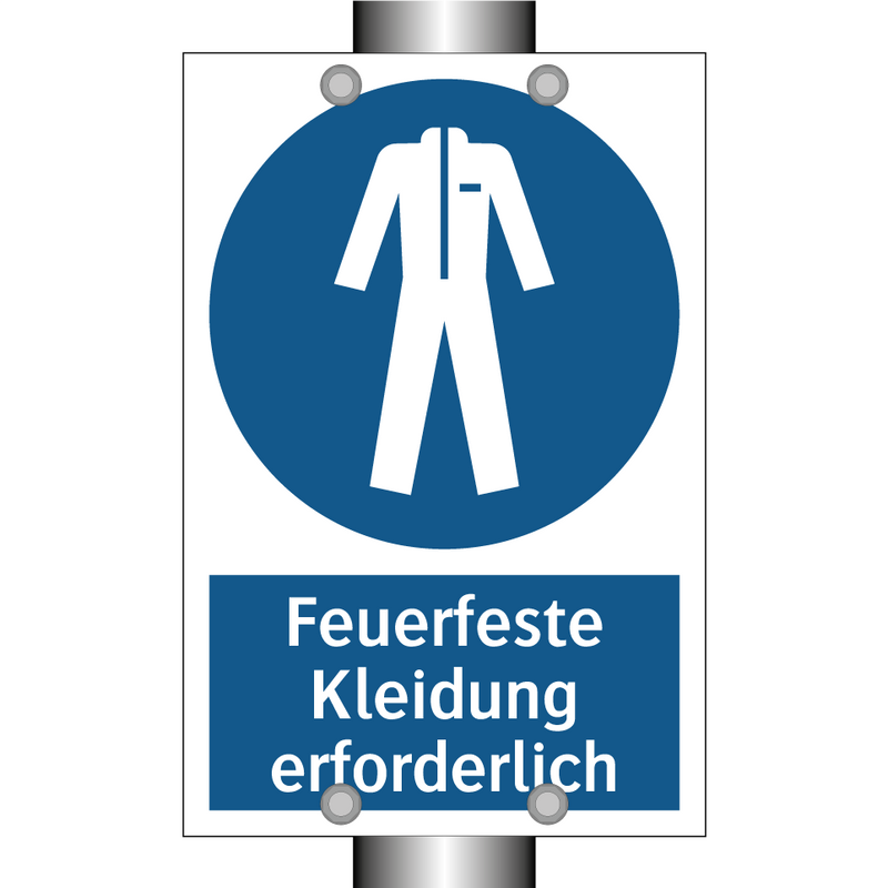 Feuerfeste Kleidung erforderlich