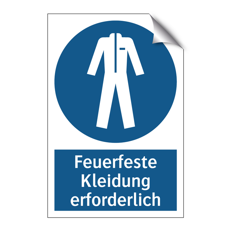 Feuerfeste Kleidung erforderlich