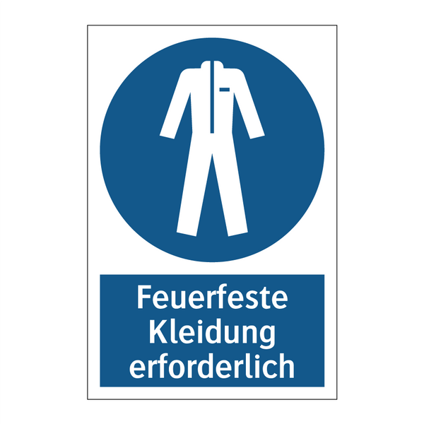 Feuerfeste Kleidung erforderlich
