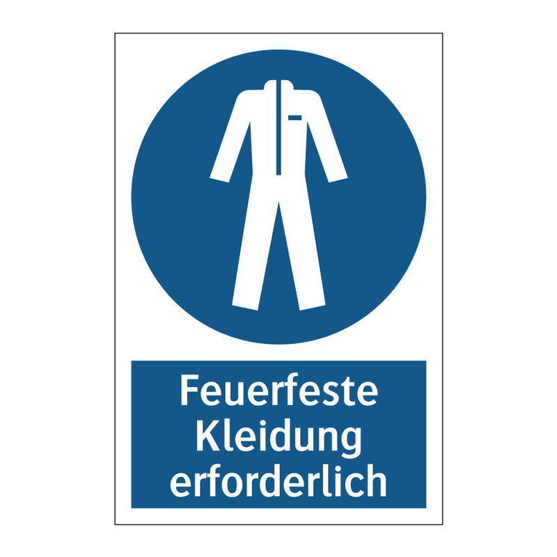 Feuerfeste Kleidung erforderlich