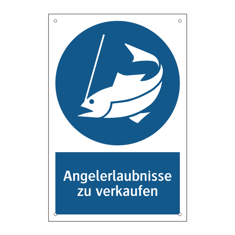 Angelerlaubnisse zu verkaufen