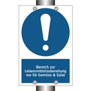 Bereich zur Lebensmittelzubereitung nur für Gemüse & Salat