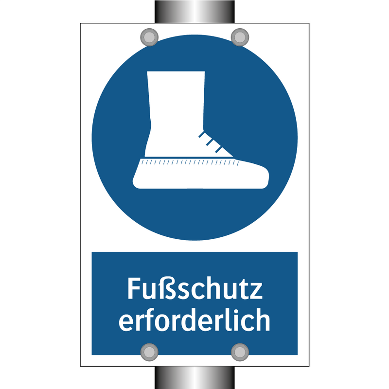 Fußschutz erforderlich