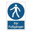 Für Fußgänger