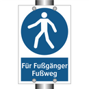 Für Fußgänger Fußweg