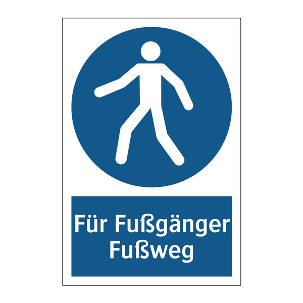 Für Fußgänger Fußweg