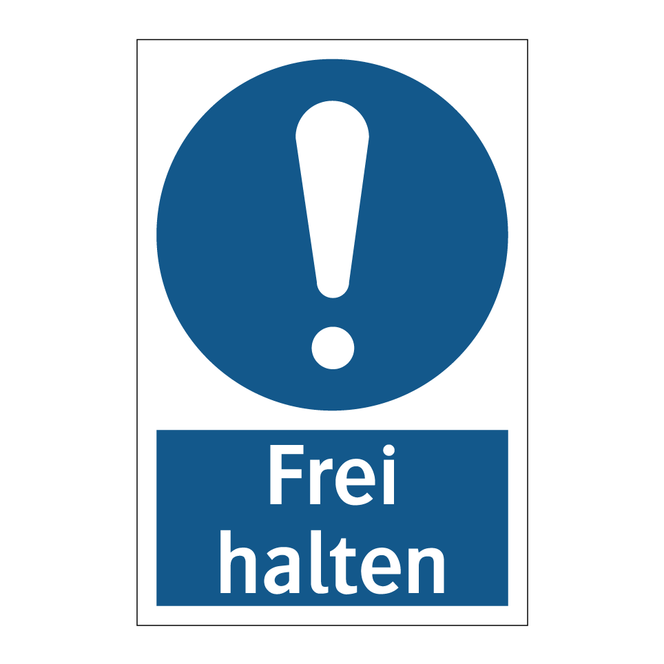 Kauf Frei halten schild | SignOnline | DE-M2937