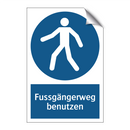 Fussgängerweg benutzen