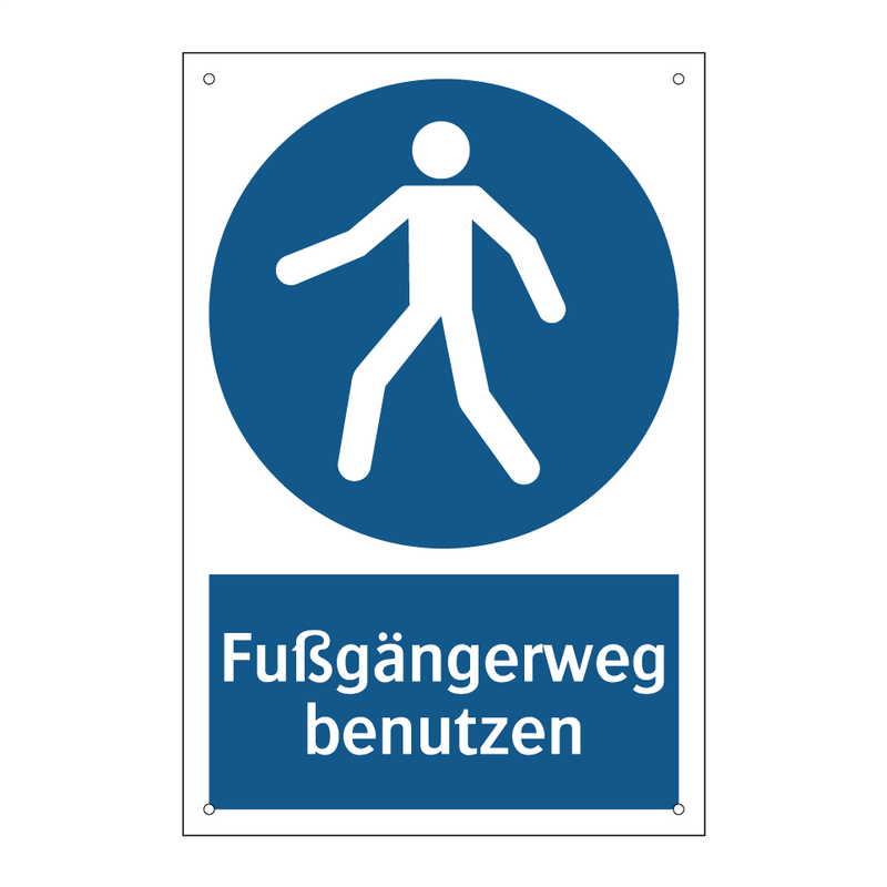 Fußgängerweg benutzen