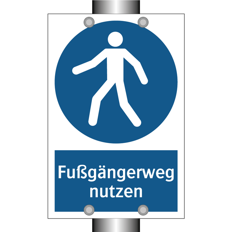 Fußgängerweg nutzen