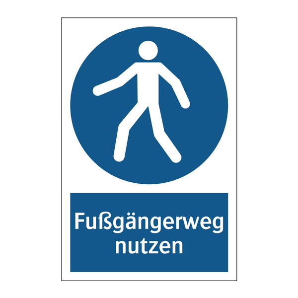 Fußgängerweg nutzen