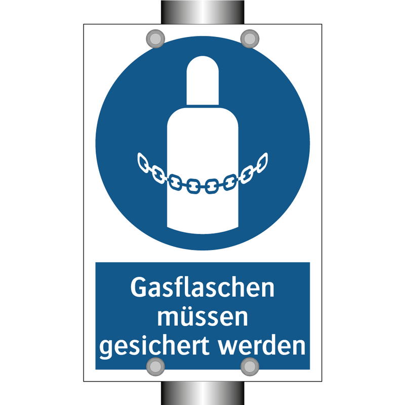 Gasflaschen müssen gesichert werden