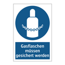 Gasflaschen müssen gesichert werden