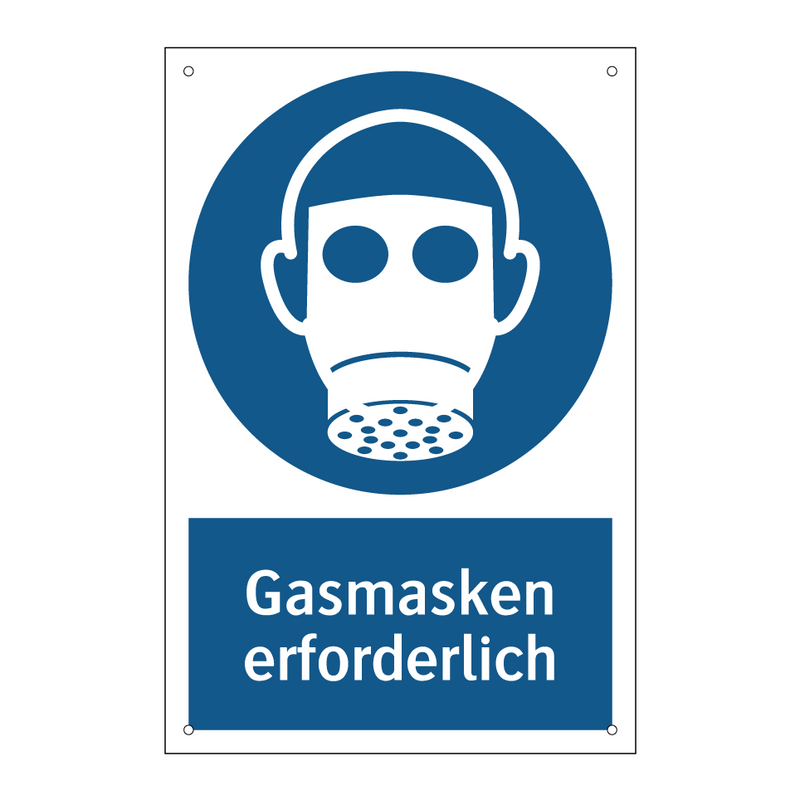 Gasmasken erforderlich