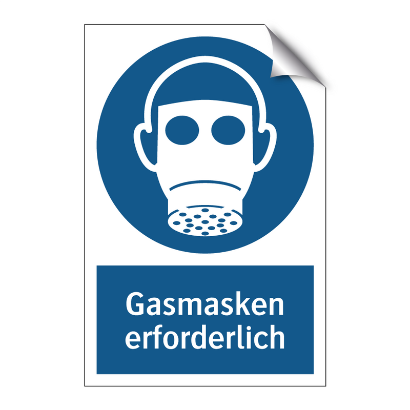 Gasmasken erforderlich