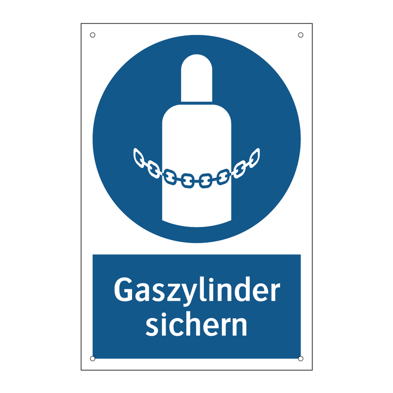 Gaszylinder sichern