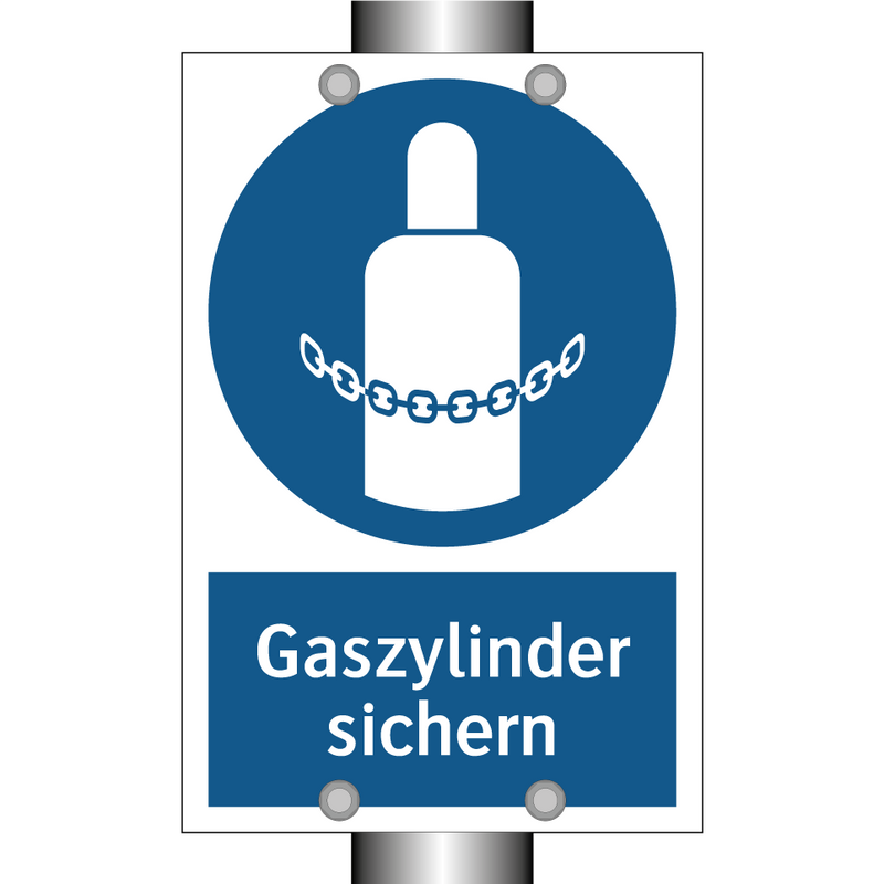 Gaszylinder sichern