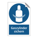 Gaszylinder sichern