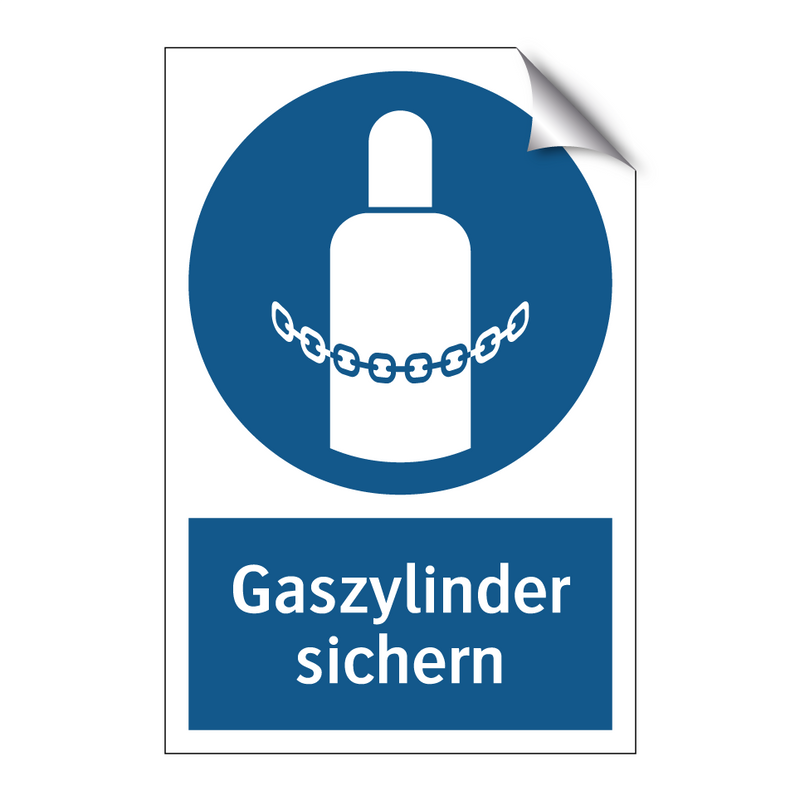 Gaszylinder sichern
