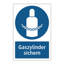 Gaszylinder sichern